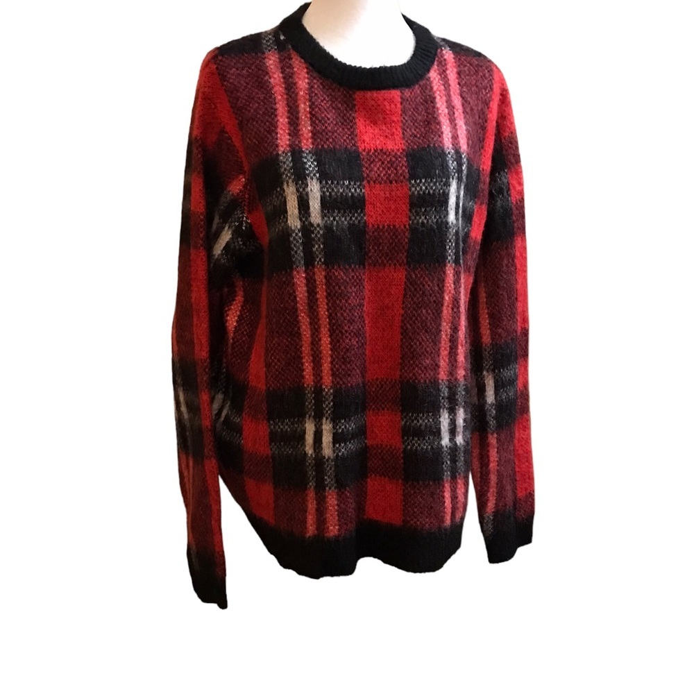 Forever 21 Crew Neck Sweater Plaid Women’s 1X